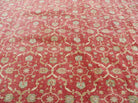 12' X 18' Palace Size Handmade Egyptian Wool Rug Carpet Soft Colors Red & Beige - Jewel Rugs