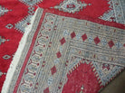 5' X 8' Vintage Handmade Bokhara Turkoman Pakistan Wool Rug Carpet Red Nice - Jewel Rugs