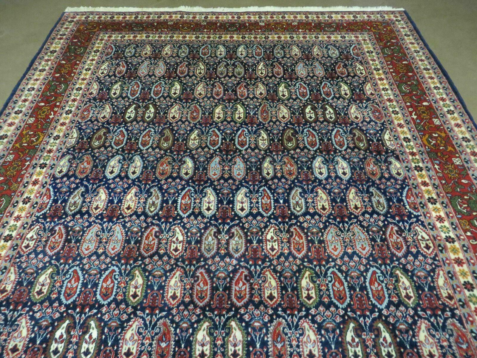 6' X 9' Vintage Fine Handmade India Paisley Rug Hand Knotted Carpet Organic Dye - Jewel Rugs