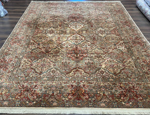 Karastan Empress Kirman Rug #700/719, Karastan Area Rug 8.8 x 10.6, Wool Oriental Carpet, Discontinued Original 700 Series, Panel Design - Jewel Rugs
