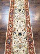 Extra Long Runner Rug, 26 ft Long Runner, Skinny Runner 2.7 x 26, Rug for Hallway, Turkish Oriental Runner, Red Beige Wool Handmade Vintage - Jewel Rugs