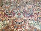 10' X 12' Vintage Handmade Persian Kashmar Animal Pictorial Wool Rug - Light Blue, Blue, and Red Carpet - Jewel Rugs