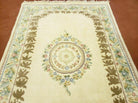 4' X 6' Vintage Handmade Indian Chinese Design Wool Rug Nice - Jewel Rugs