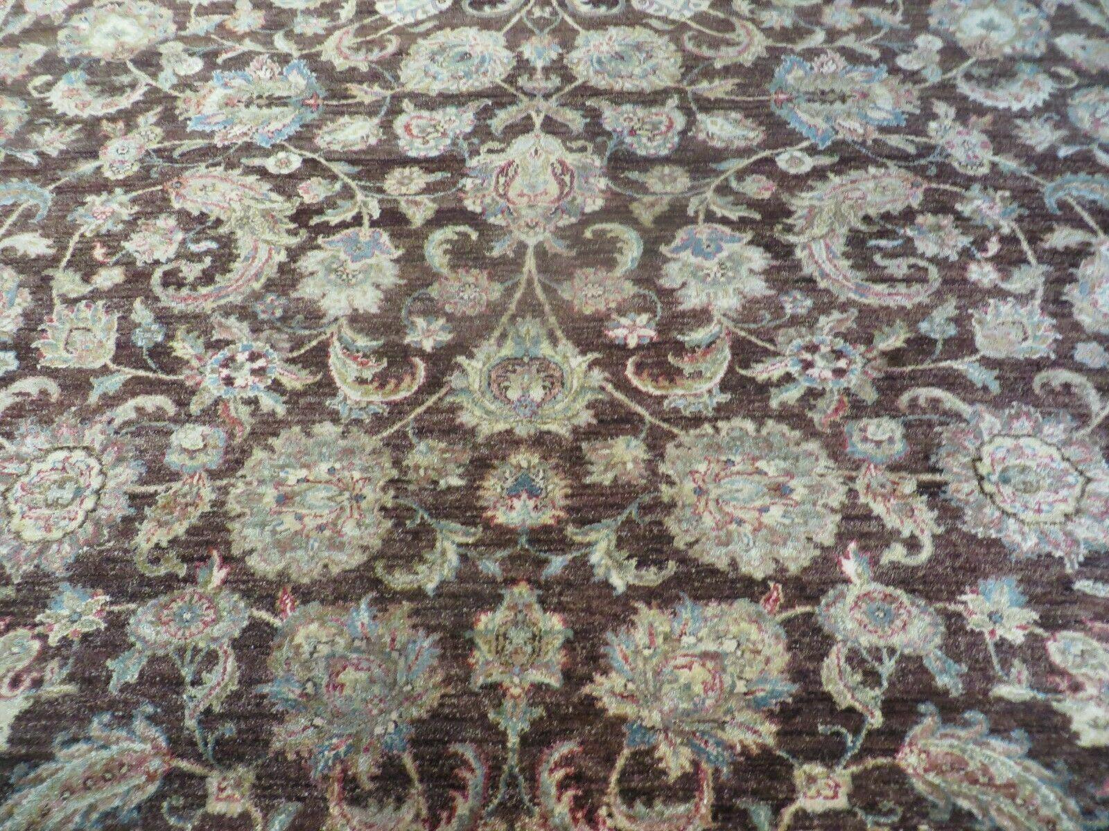 9' X 12' Vintage Handmade Peshavar Chobi Pakistani Floral Agra Wool Carpet Nice - Jewel Rugs