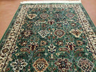 4' 1 X 5' 6" Belgium Made Karastan Kara Mar Worsted Wool Rug Nice Green - Jewel Rugs