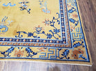 6' X 9' Antique Handmade Art Deco Nichols Peking Chinese Rug Carpet Gold Blue - Jewel Rugs