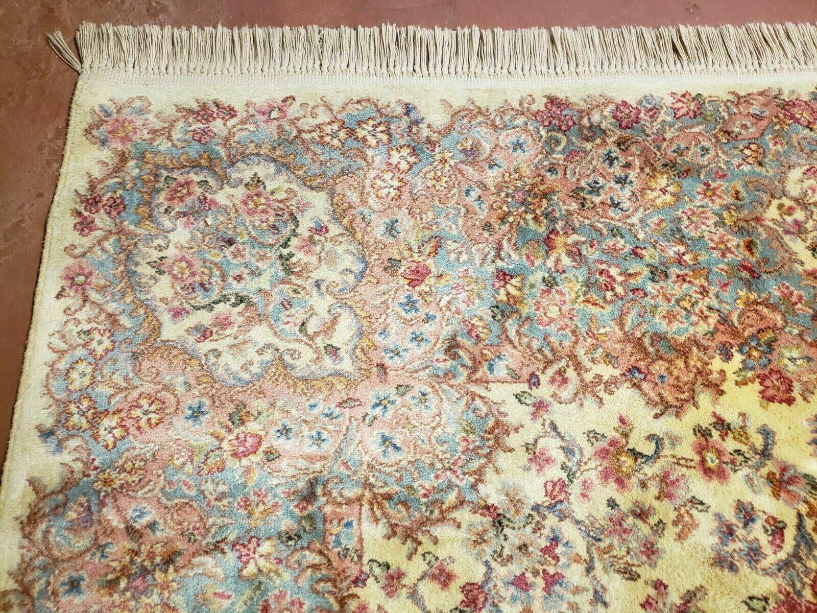 10' X 12' Karastan Ivory Kirman # 788 Wool Area Rug American Made Beauty - Jewel Rugs