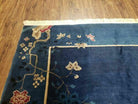 9' X 12' Vintage Hand Made Art Deco Nichols Peking Chinese Rug Carpet Blue Nice - Jewel Rugs