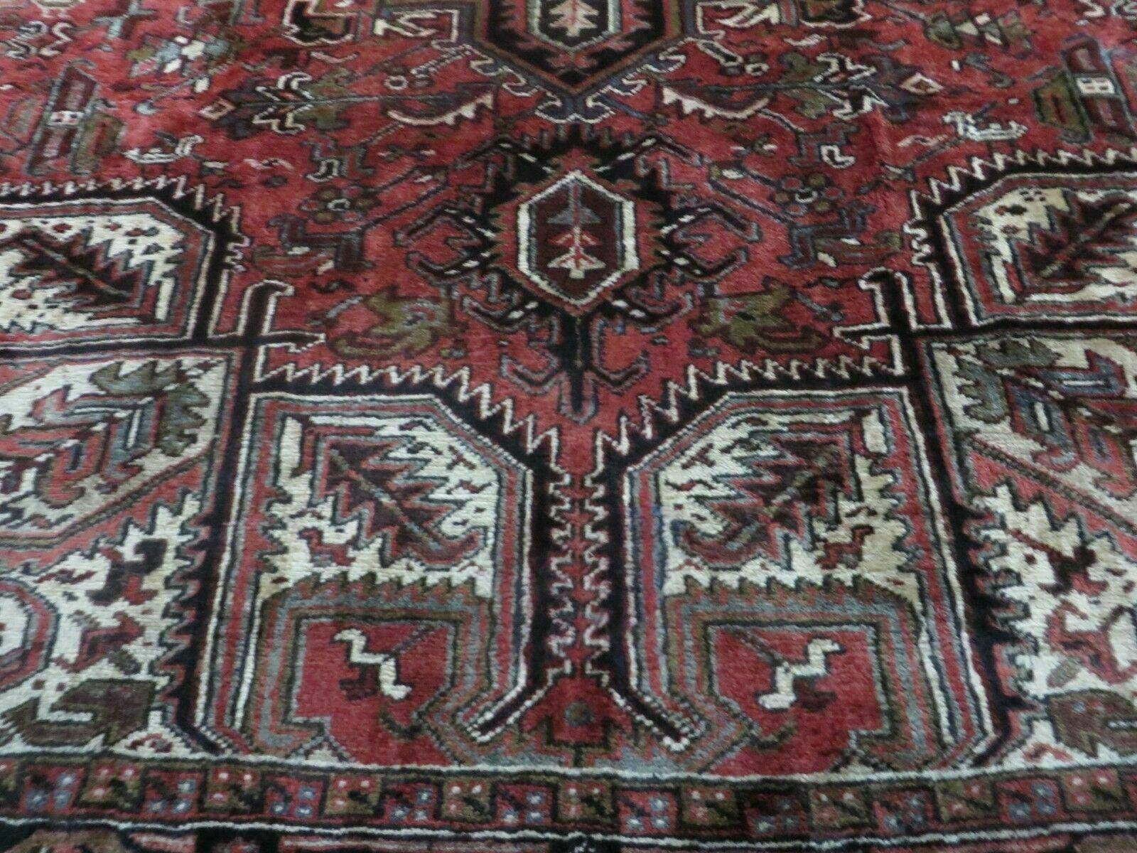 8' X 12' Vintage Handmade Indian Wool Rug Nice - Jewel Rugs