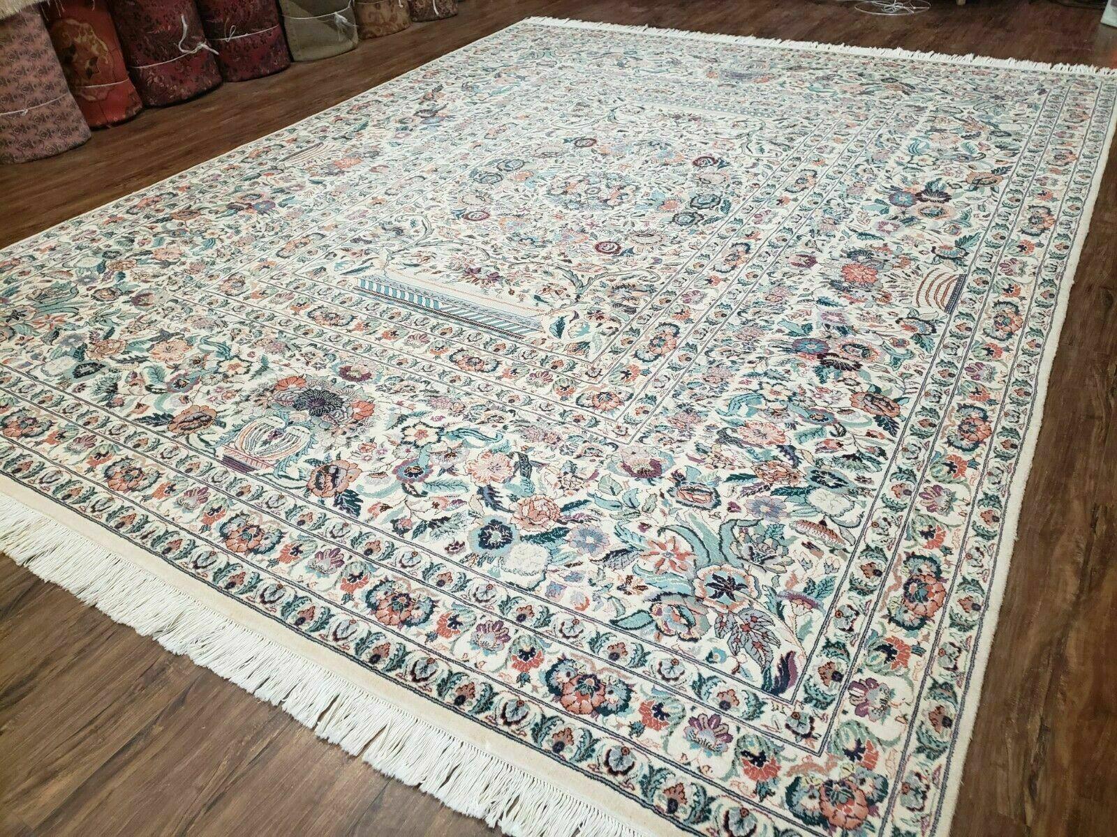 9' X 12' Vintage Fine Handmade Pakistan Oriental Wool Rug Carpet Hand Knotted - Jewel Rugs