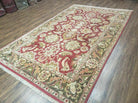 6' X 9' Hand Knotted Indian Sultanabad Agra Wool Rug Vegetable Dyes Handmade - Jewel Rugs