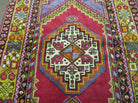 4' X 7' Antique Handmade Turkish Oushak Wool Rug Carpet Red Nice - Jewel Rugs