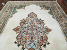 6' X 9' Vintage Handmade India Open Field Tribal Wool Rug Carpet Medallion Nice - Jewel Rugs