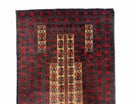 3 X 3.5 New Vintage Handmade Wool Rug Tribal Turkoman Balouch Red Prayer Rug - Jewel Rugs