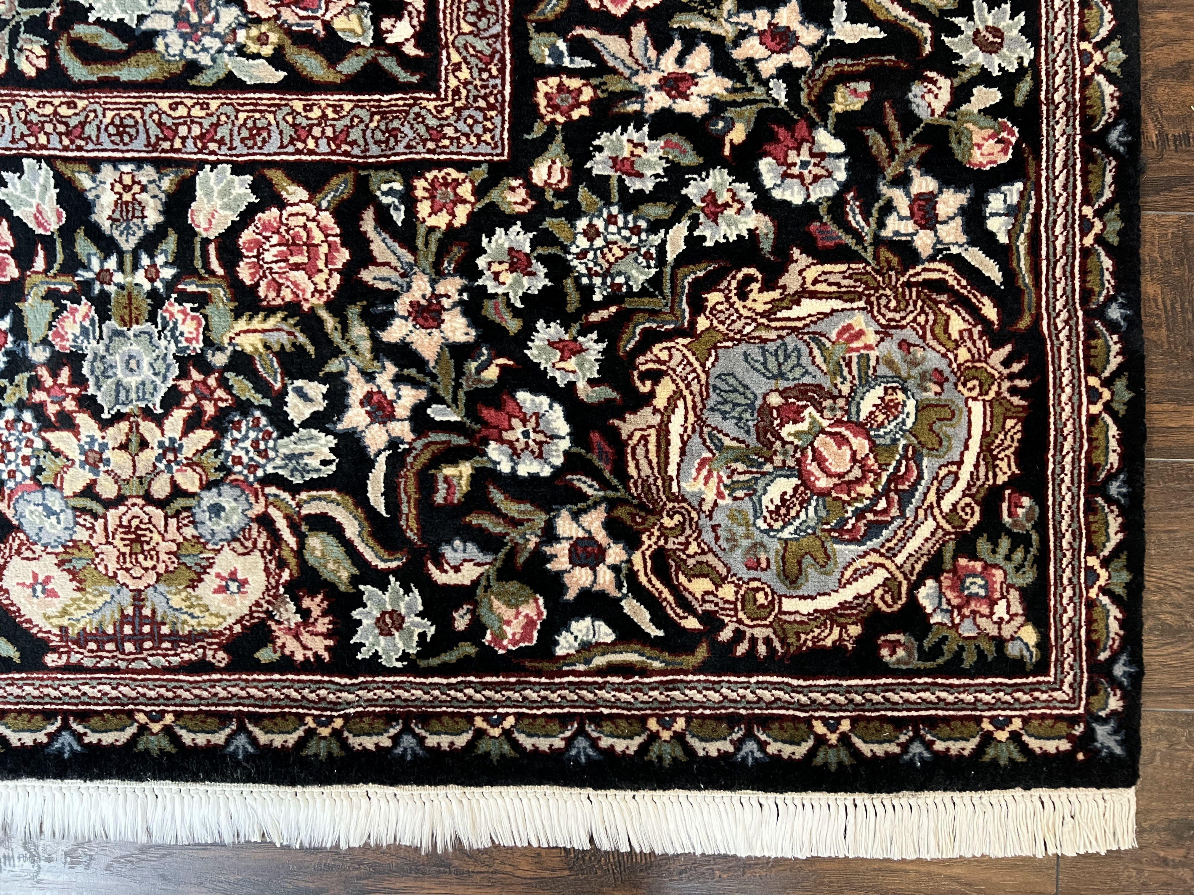 Stunning Pak Persian Floral Rug 8x10, Highly Detailed Elegant Floral Wool Carpet, Aubusson European Design, Wool, Traditional Vintage Rug - Jewel Rugs