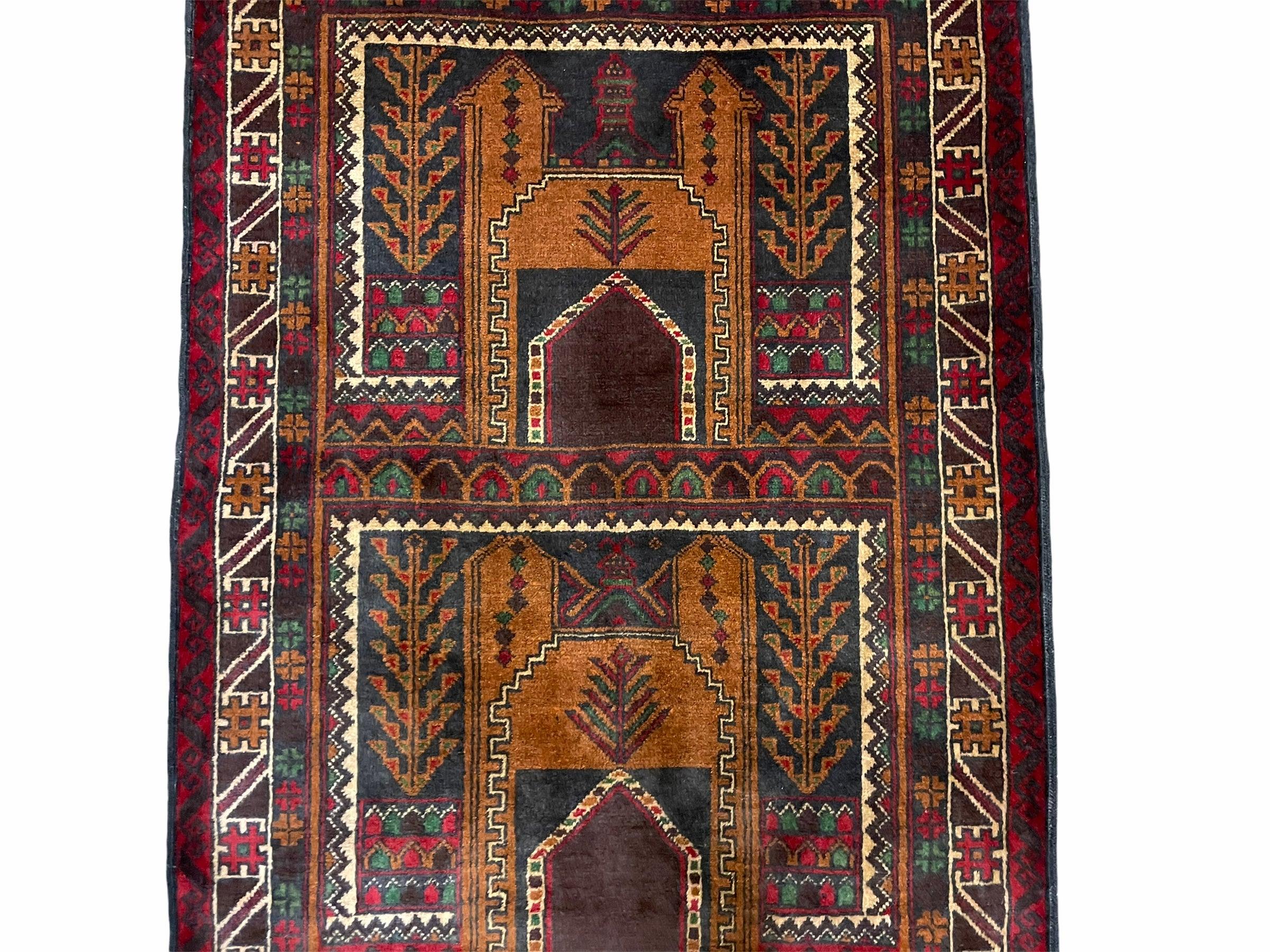 3x5 New Vintage Hand-knotted Handmade Tribal Rug Afghan Rug Balouch Wool Rug - Jewel Rugs