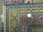 2' 7" X 3' 7" Vintage Handmade Turkish Geometric Oriental Silk Mat Rug Nice - Jewel Rugs