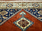 9' X 12' Vintage Fine Handmade India Oriental Wool Rug Hand Knotted Nice Red - Jewel Rugs