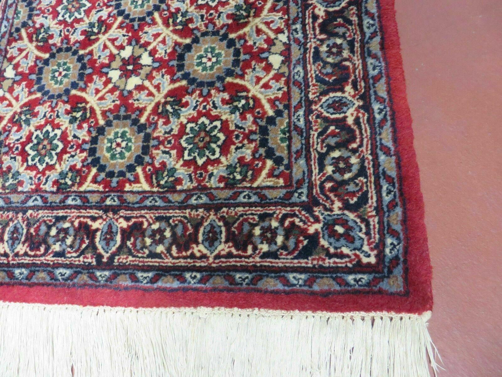 2' X 3' Vintage Handmade Indian Amritsar Wool Rug Small Carpet - Jewel Rugs