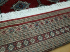 4' X 6' Vintage Handmade Bokhara Turkoman Pakistan Wool Rug Carpet Red Nice - Jewel Rugs