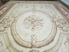 12' X 18' Magnificent Handmade Wool Rug Chinese Aubusson Savonnerie Design Nice - Jewel Rugs