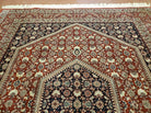 8' X 10' Vintage Fine Handmade India Jaipur Wool Rug Hand knotted Carpet Red - Jewel Rugs