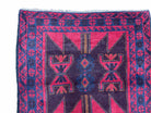 3 X 5 Vintage Handmade Tribal Wool Rug Balouchi Rug Afghan Rug Red Beige Nice - Jewel Rugs