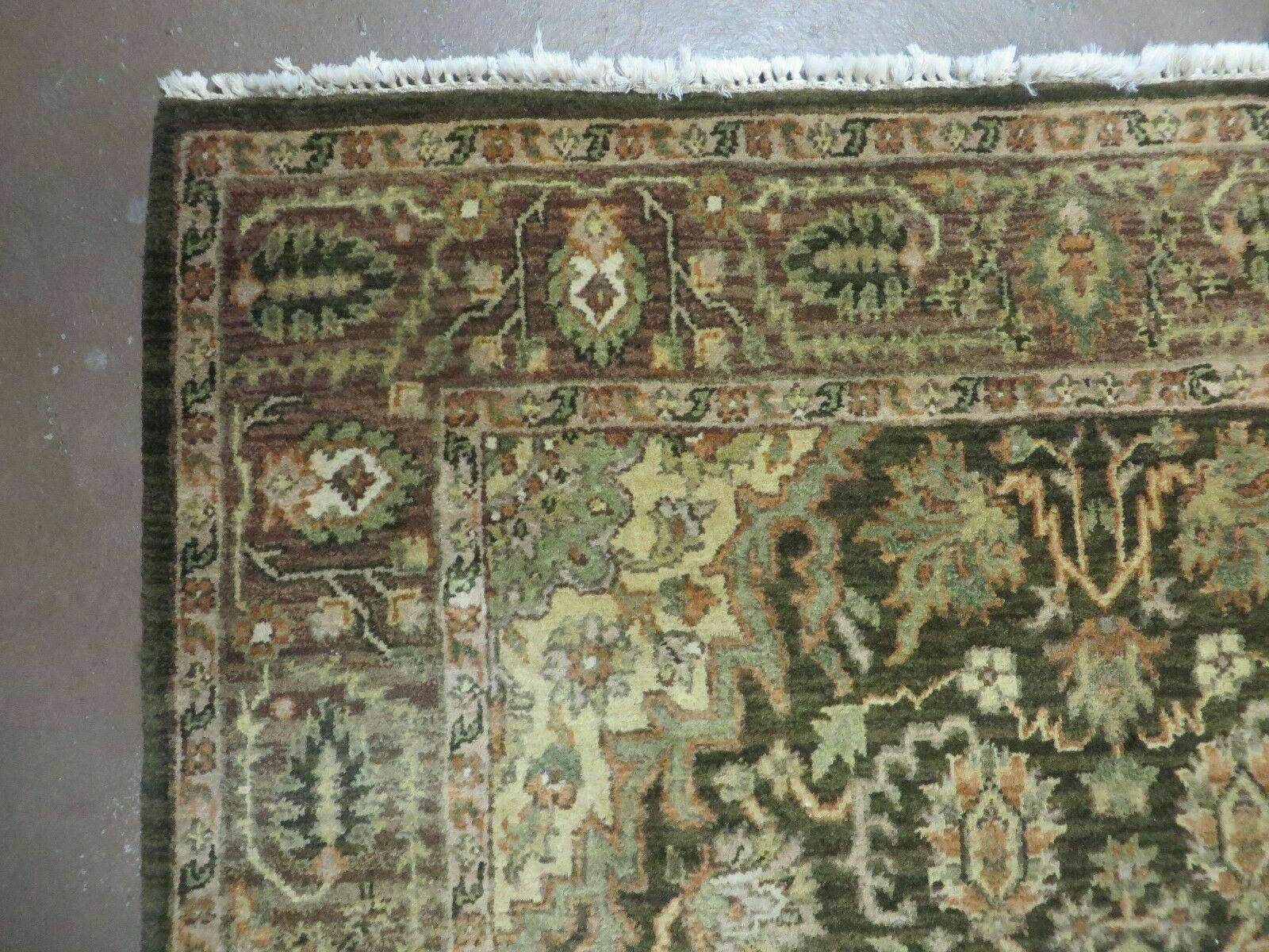 4' X 6' Handmade India Floral Oriental Tea Washed Wool Rug Veg Dyes # M709 Nice - Jewel Rugs