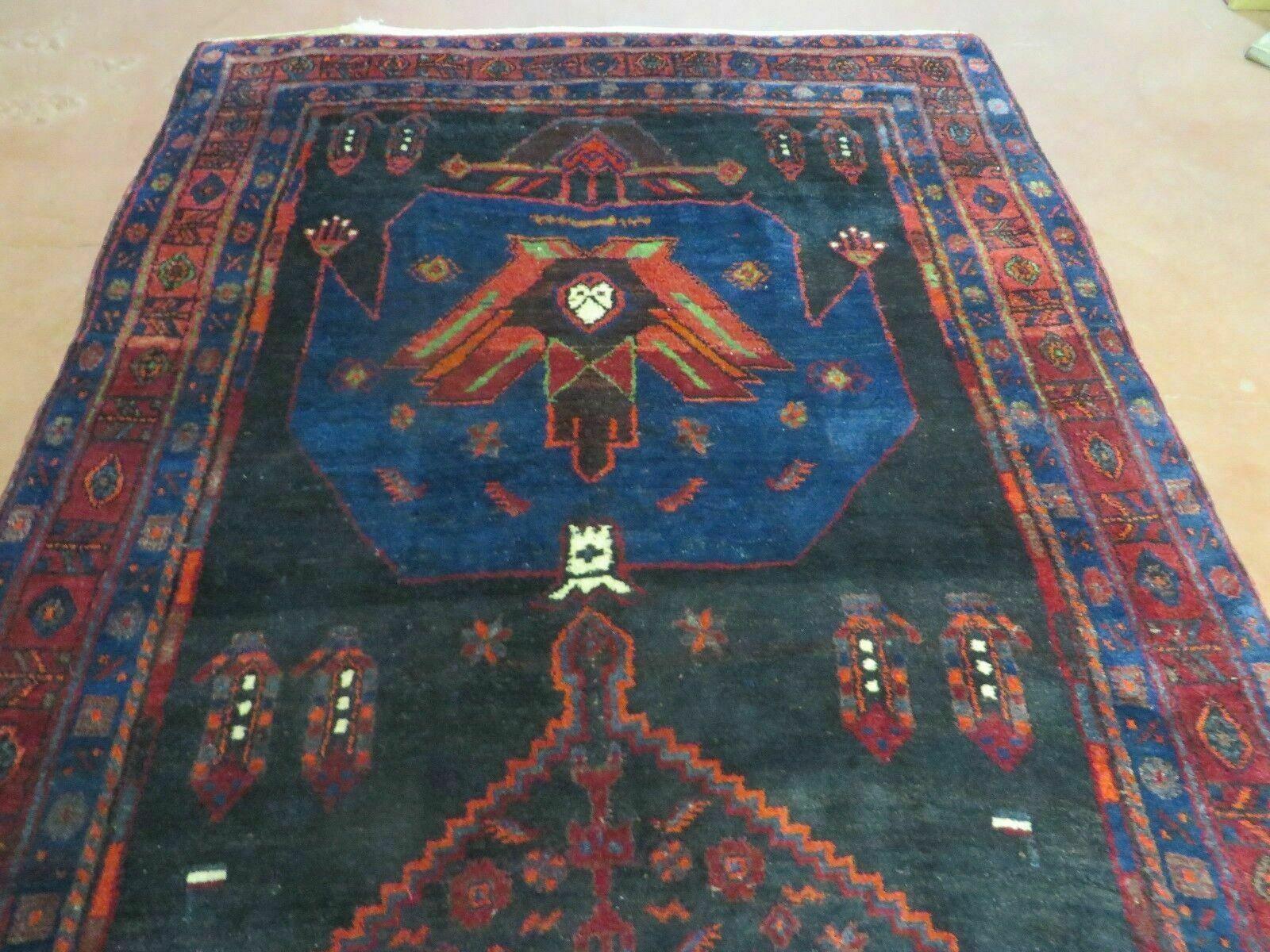 4' X 10' Antique Handmade Turkish Kazak Design Wool Rug # 629 - Jewel Rugs