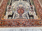 Tree of Life Rug, Kashmiri Rug, Hand-Knotted Rug, Wool Rug, Indian Rug, Unique Rug, 4x6 Rug, Pictorial Rug, Vintage Rug, Persian Rug - Jewel Rugs