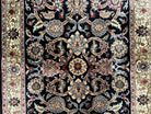 Indo Persian Rug 4x6, Wool Oriental Carpet, Allover Floral Pattern, Shah Abbas Flowers, Handmade Vintage Rug 4 x 6, Indian Rug, Bedroom Rug - Jewel Rugs