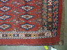 45" X 32" Antique Handmade Bokhara Turkoman Yomud Chuval Wool Rug Soumak NICE - Jewel Rugs