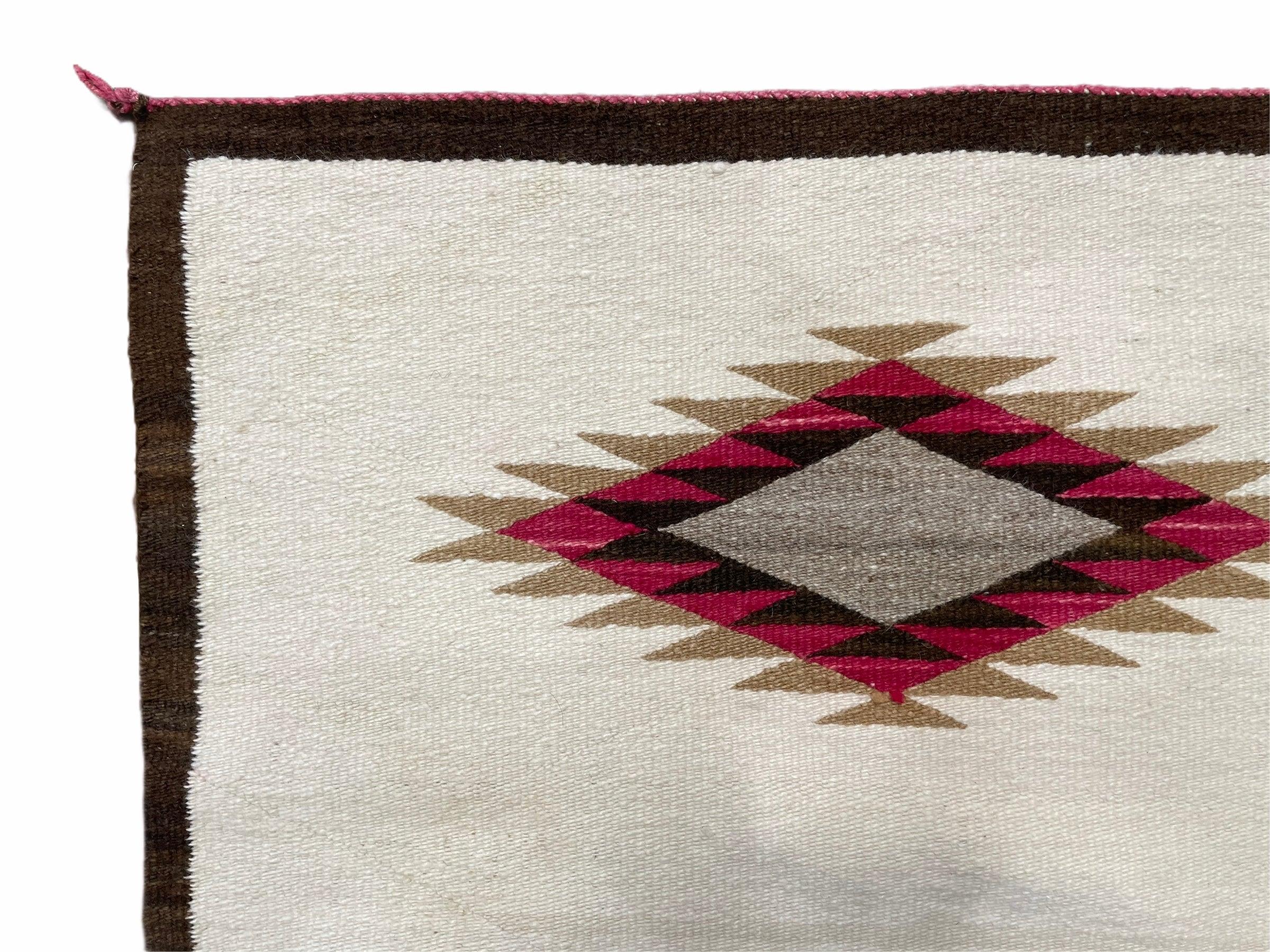 Navajo Rug, Navajo Blanket, Antique Navajo Rug 2.5 x 4, Diamond Navajo Rug, Vintage Navajo Rug, Wool Navajo Rug, Beige Navajo Rug - Jewel Rugs