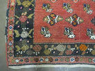 5' X 8' Antique Turkish Karabagh Rug Handmade Wool Vegy Organic Dyes Red Nice - Jewel Rugs