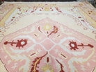 Large Turkish Kilim Carpet 10x14, Vintage Hand-Knotted Turkish Kilim Rug 10 x 14, Pink Cream Yellow Red, Decorative, Geometric, Unique - Jewel Rugs