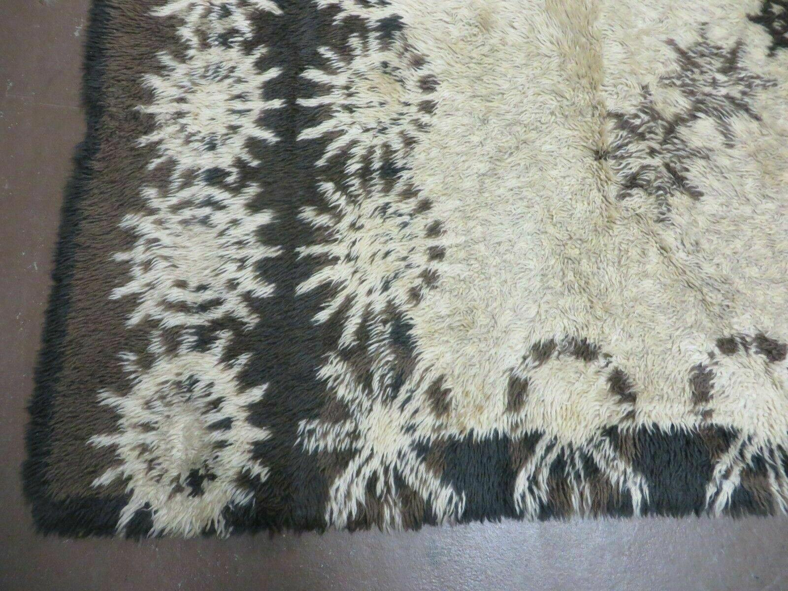 5 ' X 8' Vintage 1960s Danish Rya Shag DeLuxe Ege Rug Mid-Century Modern Nice - Jewel Rugs