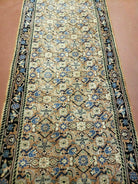 2' 7" X 10' Vintage Handmade India Floral Oriental Wool Rug Veg Dye Runner Nice - Jewel Rugs