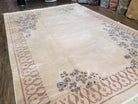 Cream Chinese Aubusson Rug, Floral Design, Pile Rug, Room Sized Rug 8x11, Dining Room Living Room Bedroom Rug, European Design, Hand Tufted - Jewel Rugs