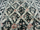 6' X 9' Handmade William Morris Arts & Craft Chinese Wool Rug Carpet Black Nice - Jewel Rugs