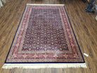 5' 6" x 8' 8" Power Loomed European Wool Rug Belgium Made Detailed Blue Nice - Jewel Rugs