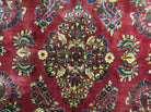 4' X 6' Antique Handmade India Oriental Wool Rug Hand Knotted Carpet Red Nice - Jewel Rugs