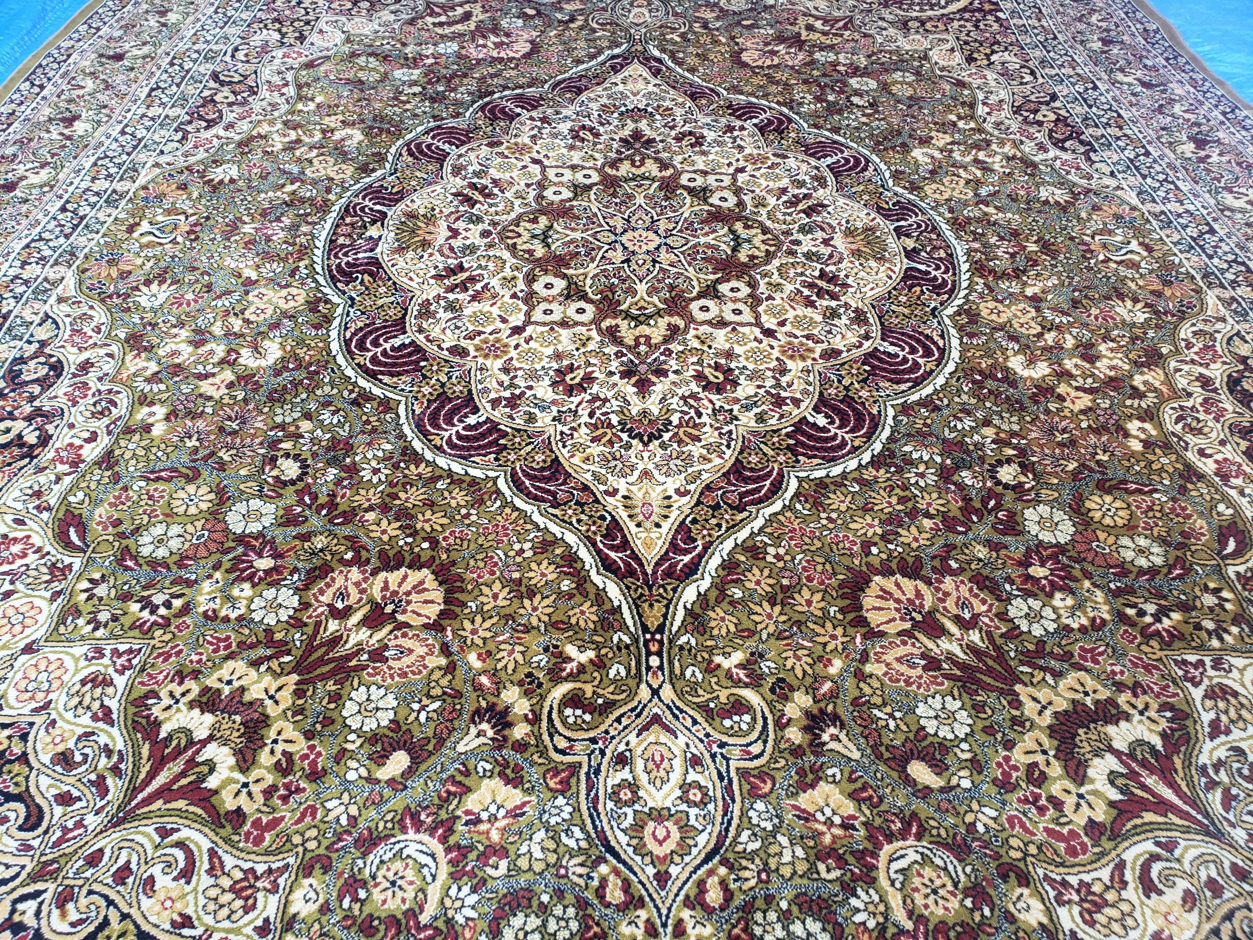 10' x 14' Vintage Power Loomed Couristan European Wool Rug Belgium Made Carpet - Jewel Rugs