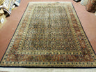 6' X 9' Vintage Handmade Indian Agra Wool Rug Nice - Jewel Rugs