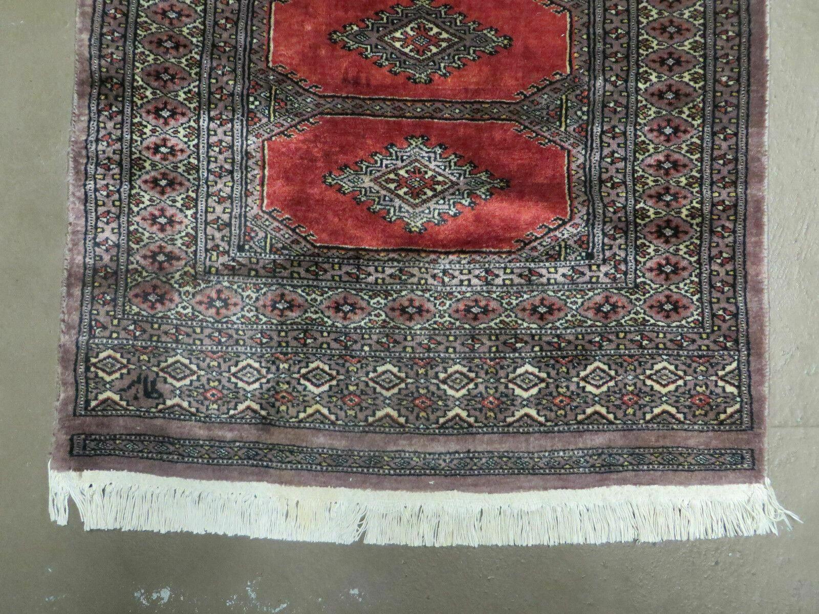 3' X 5' Vintage Handmade Pakistani Turkoman Bokhara Balouch Woven Wool Rug Nice - Jewel Rugs