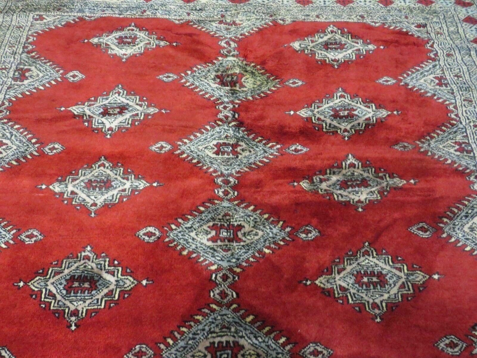 5' X 8' Vintage Handmade Bokhara Turkoman Pakistan Wool Rug Carpet Red Nice - Jewel Rugs