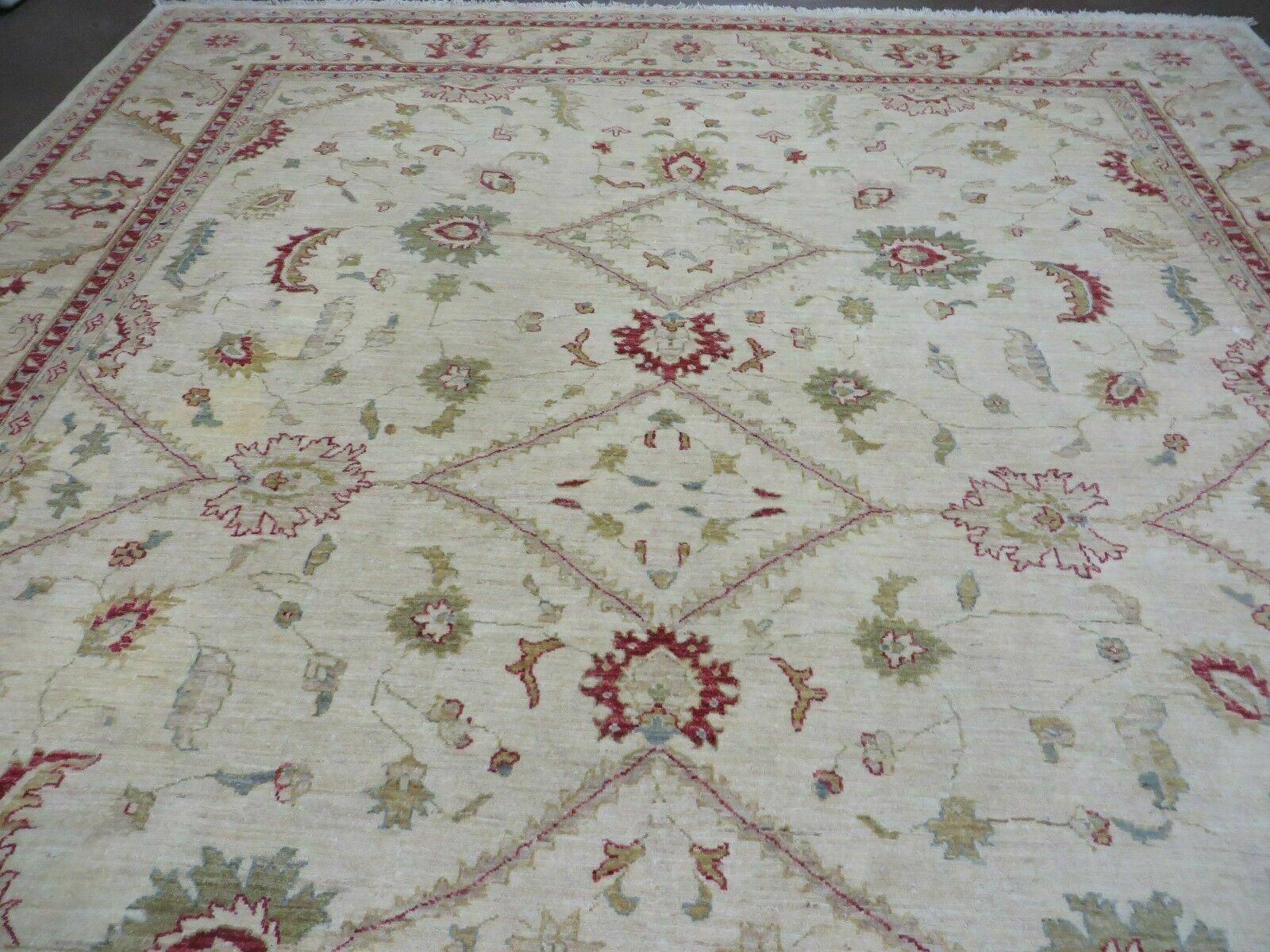 9' X 11' Handmade Indian Agra Tea Wash Wool Rug Carpet # 833 Nice - Jewel Rugs