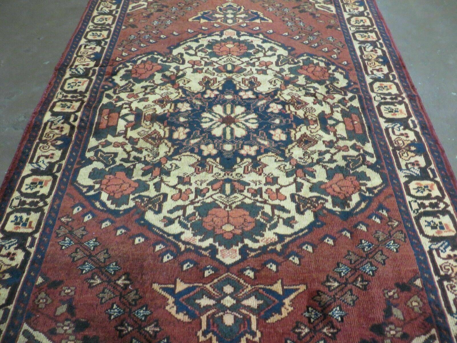 4' X 7' Antique 1920 Handmade Turkish Medallion Wool Rug Veg Dye Nice - Jewel Rugs