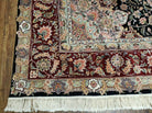 8' X 10' Vintage Handmade Fine Chinese Oriental Wool Rug With Silk Accents - Jewel Rugs