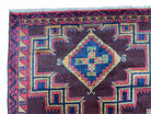 2'11" X 4'6" Vintage Handmade Tribal Wool Rug Balouchi Rug Afghan Rug Geometric - Jewel Rugs