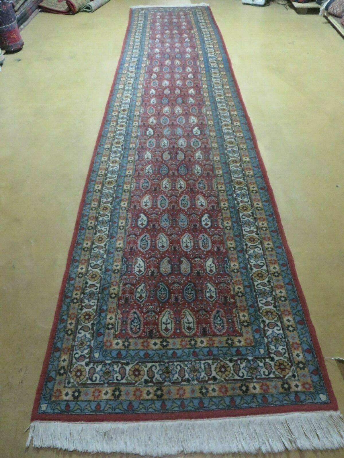 3' X 14' Vintage Fine Turkish Paisley Handmade Wool Runner Rug Nice - Jewel Rugs